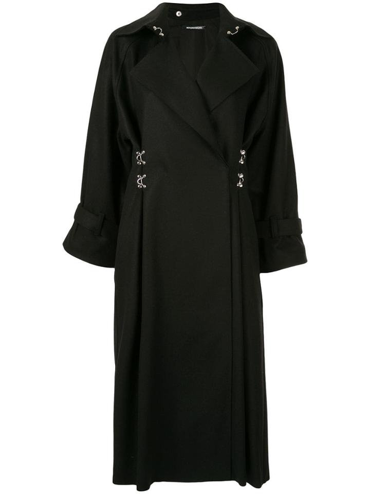 Boyarovskaya Clasp-embellished Coat - Black