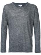 Venroy - Longsleeved T-shirt - Men - Linen/flax - L, Grey, Linen/flax