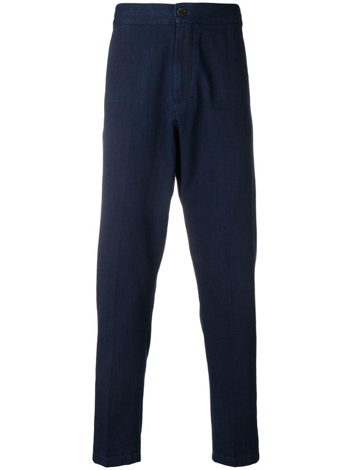 Z Zegna Straight-leg Denim Trousers - Blue