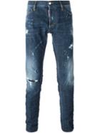 Dsquared2 Slim Jeans, Men's, Size: 48, Blue, Cotton/spandex/elastane/polyester