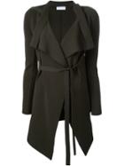 Scanlan Theodore Crepe Knit Drape Front Jacket, Women's, Size: Small, Green, Viscose