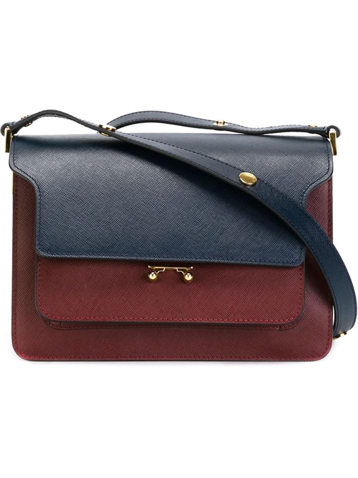 Marni 'metal Trunk' Shoulder Bag - Red
