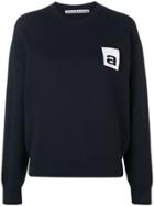 Alexander Wang Contrast Logo Sweatshirt - Black