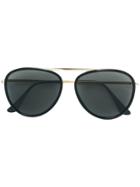 Retrosuperfuture Aviator Framed Sunglasses - Black