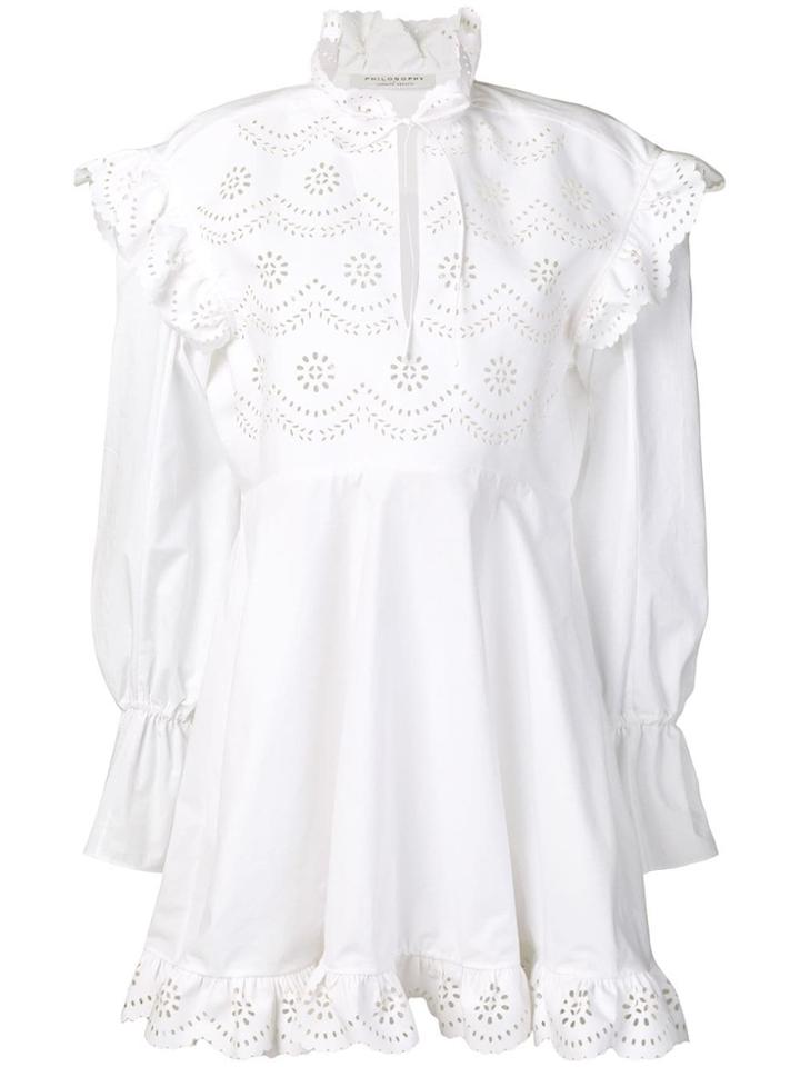 Philosophy Di Lorenzo Serafini Broderie Anglaise Dress - White