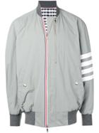 Thom Browne 4-bar Oversized Nylon Blouson - Grey