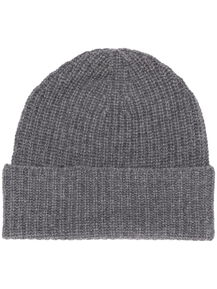 Agnona Cashmere Beanie - Grey