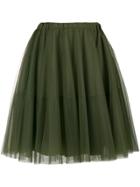 P.a.r.o.s.h. Pleated Tulle Skirt - Green