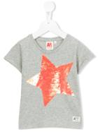American Outfitters Kids Sequin Star T-shirt, Girl's, Size: 12 Yrs, Grey