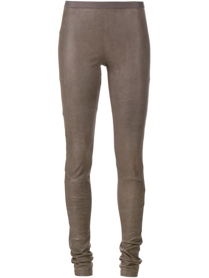 Rick Owens Lambskin Leggings