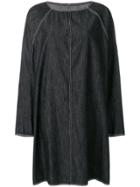 Mm6 Maison Margiela Oversized Denim Dress - Black