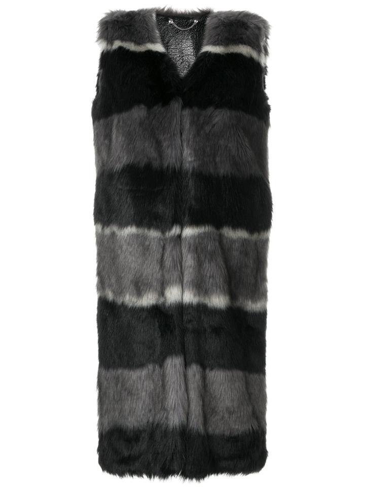 Diesel Long Reversible Gilet - Black