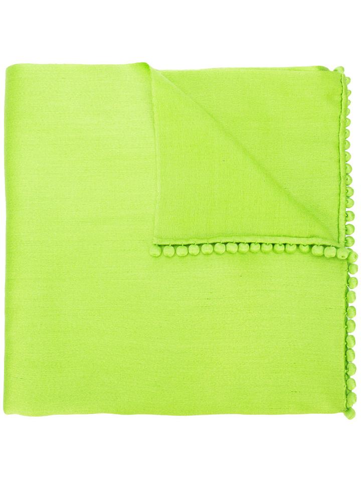 Bajra - Neon Scarf - Women - Silk/cashmere - One Size, Green, Silk/cashmere