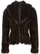 Jean Paul Gaultier Vintage Faux Fur Jacket, Women's, Size: 40, Brown