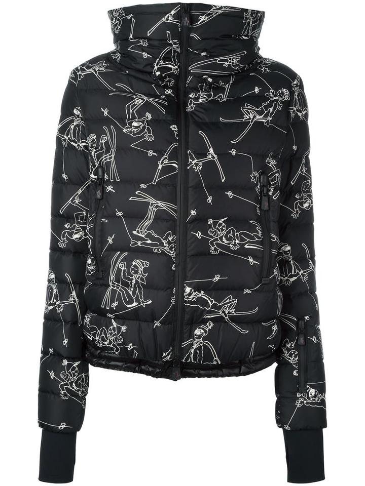 Moncler Grenoble Printed Padded Jacket, Women's, Size: Ii, Black, Polyamide/polyester/feather Down