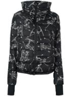 Moncler Grenoble Printed Padded Jacket, Women's, Size: Ii, Black, Polyamide/polyester/feather Down