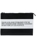 Calvin Klein Jeans Est. 1978 Logo Striped Pouch - Black