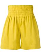 Rochas A-line Shorts, Women's, Size: 42, Yellow/orange, Cotton/spandex/elastane