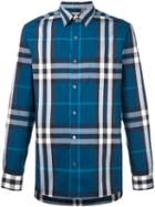 Burberry Plaid Button Down Shirt