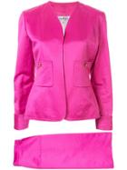 Chanel Pre-owned Cc Logos Button Setup Suit Jacket - Pink