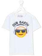 Mc2 Saint Barth Kids - Sun Barth Emoji T-shirt - Kids - Cotton - 8 Yrs, Boy's, White