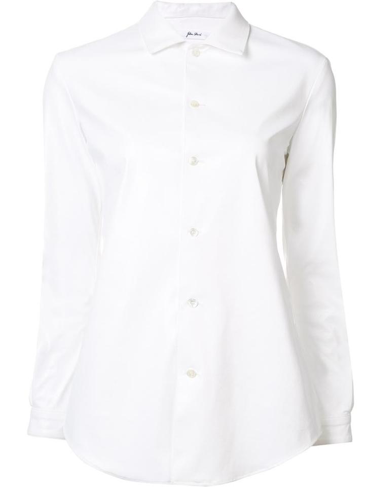 Julien David 'wrinkled Thin Bonded' Shirt, Women's, Size: Small, White, Polyurethane