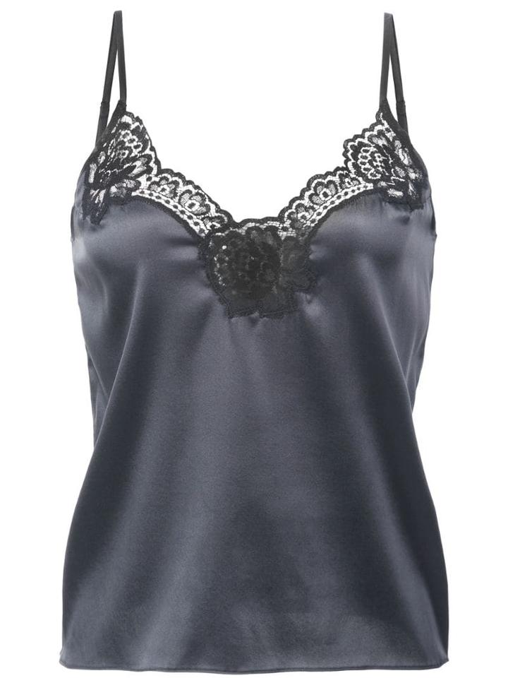 Fleur Du Mal Lace-trimmed Cami Top - Black