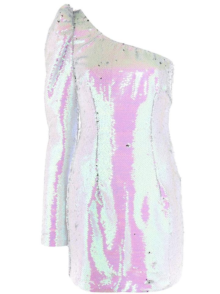 Amen One-shoulder Mini Dress - Pink