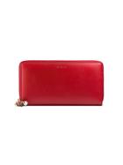 Gucci Gucci Nymphaea Zip Around Wallet - Red