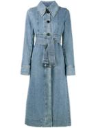 Marni - Denim Trench Coat - Women - Cotton - 46, Blue, Cotton