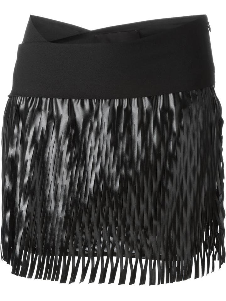Jay Ahr Cut-out Detail Mini Skirt