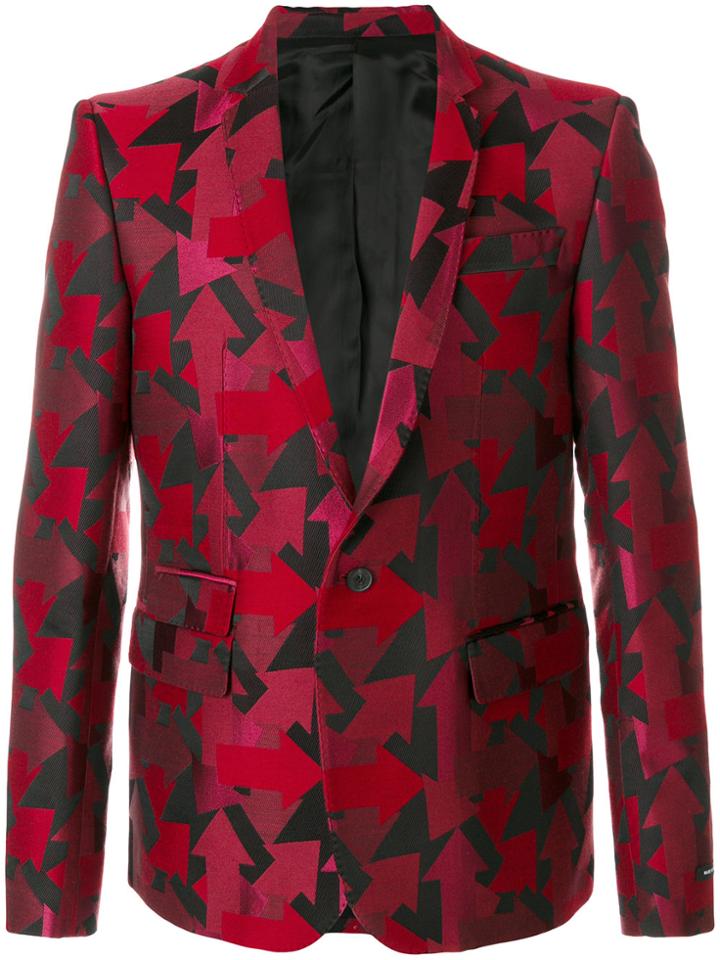 Les Hommes Arrow Embroidered Blazer