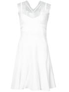 Giambattista Valli Lace Detail Flared Mini Dress - White