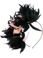 Eugenia Kim - Feathered Headband - Women - Turkey Feather - One Size, Black, Turkey Feather