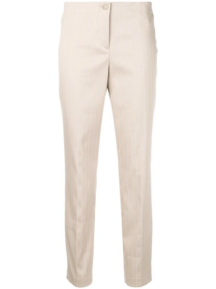 Cambio Striped Trousers - Neutrals