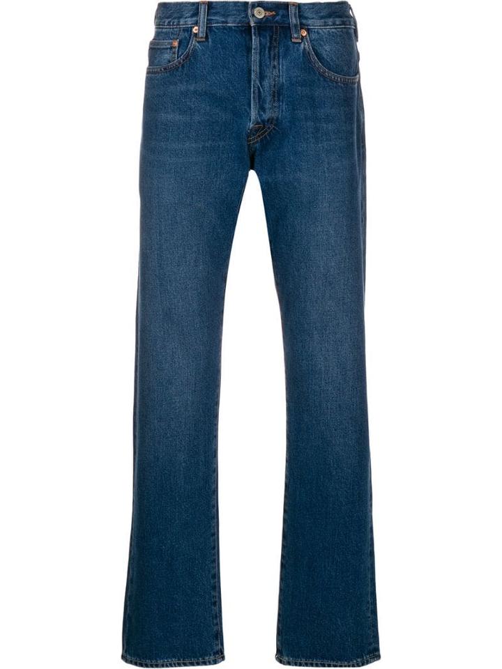 Ps Paul Smith Zebra Patch Straight Jeans - Blue