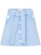 Cap Micheline Belted Skirt - Blue