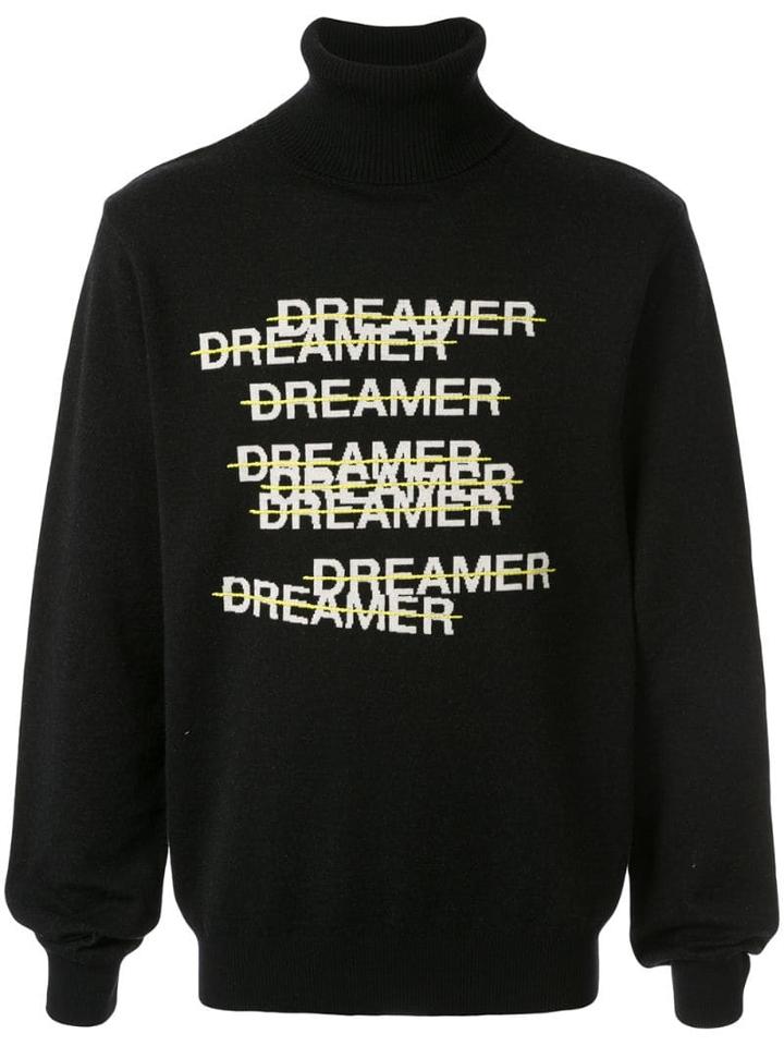 Christian Dada Dreamer Roll Neck Jumper - Black