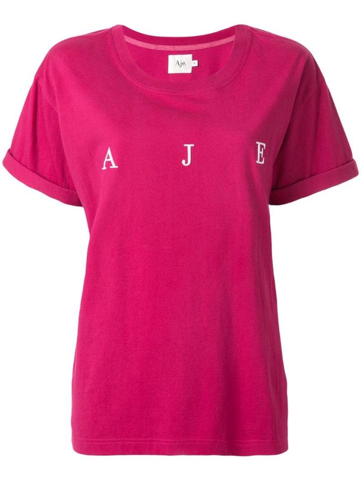 Aje Bianca Logo T-shirt - Pink
