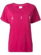 Aje Bianca Logo T-shirt - Pink
