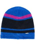 Diesel Striped Hat, Adult Unisex, Blue, Cotton/nylon/spandex/elastane