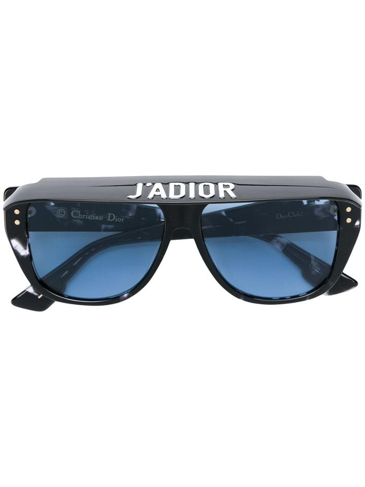 Dior Eyewear Tinted Aviator Sunglasses - Black