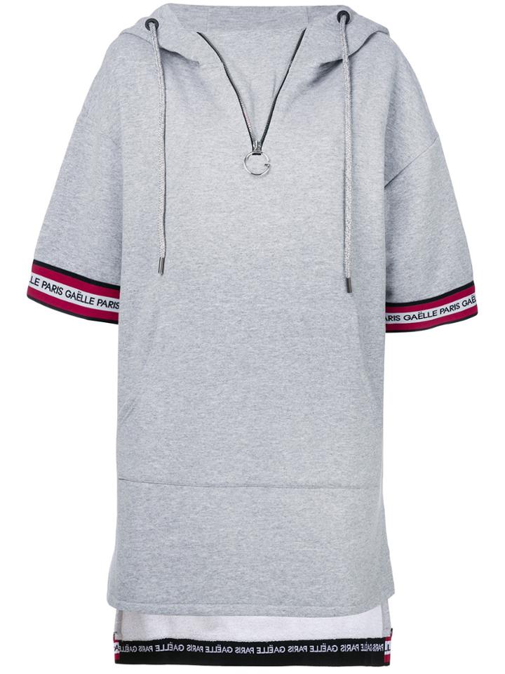 Gaelle Bonheur Shortsleeved Oversized Hoodie - Grey