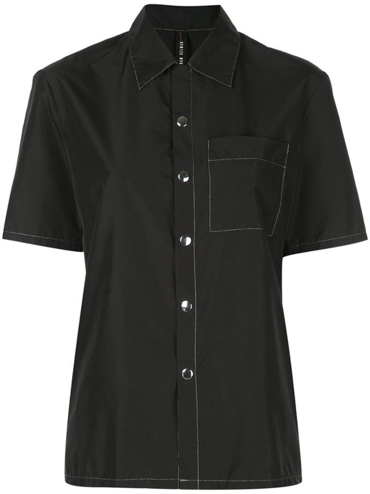 Adam Selman Sport Contrast Stitching Shirt - Black