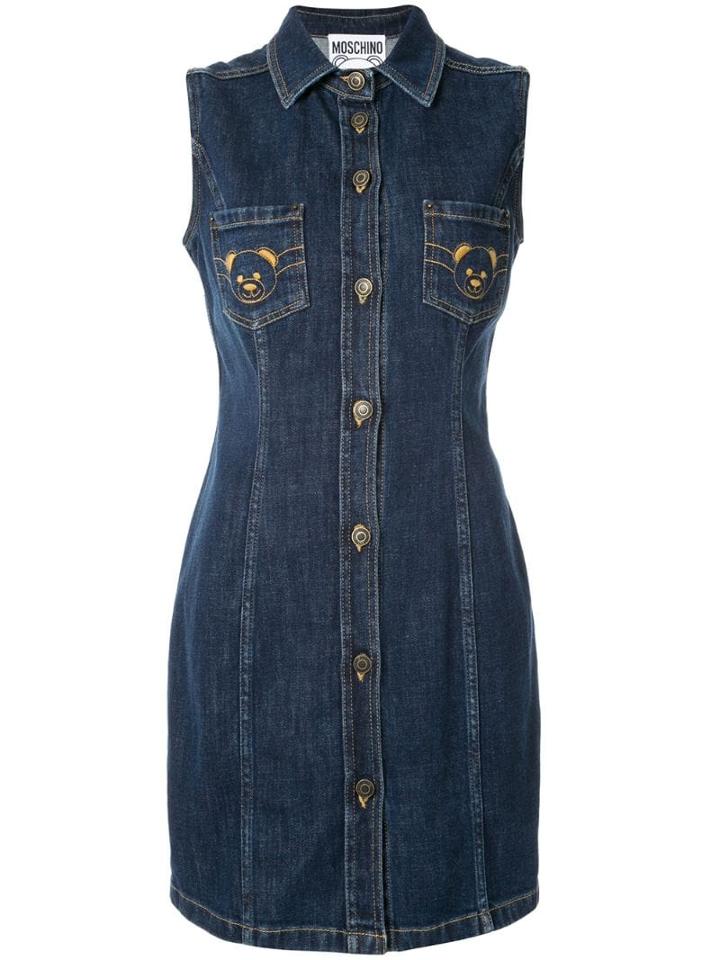 Moschino Embroidered Dress - Blue