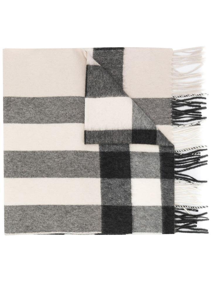 Burberry Stonecheck Cashmere Scarf - Neutrals