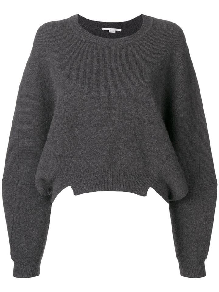 Stella Mccartney Cropped Knit Jumper - Grey