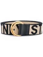Stella Mccartney Woven Logo Belt - Brown