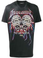 Dsquared2 Metal Rock Distressed T-shirt - Black