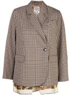 Baum Und Pferdgarten Brannon Checked Blazer - Brown